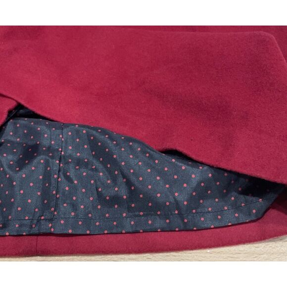 J. Crew Red Wool Cashmere Blend Soft Sleeveless Dress Side Pockets Women Size 4 - Picture 5 of 8